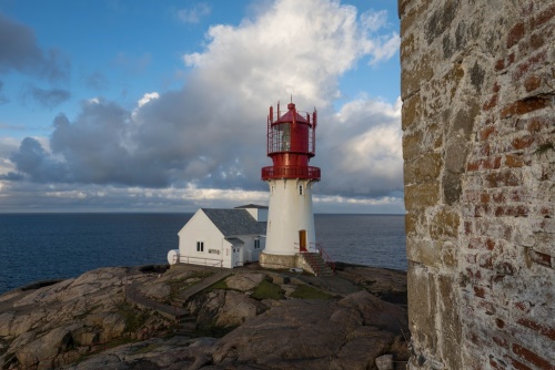 Lindesnes Fyr am Kap Lindesnes in Norwegen