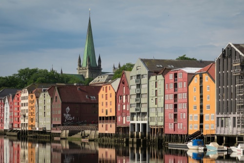 Speicherhäuser von Bryggene in Trondheim - Trøndelag in Norwegen / Copyright by doros-reiseblog.de