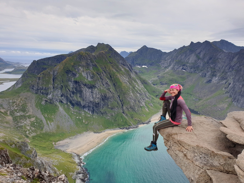Wanderung zum Ryten auf den Lofoten in Norwegen