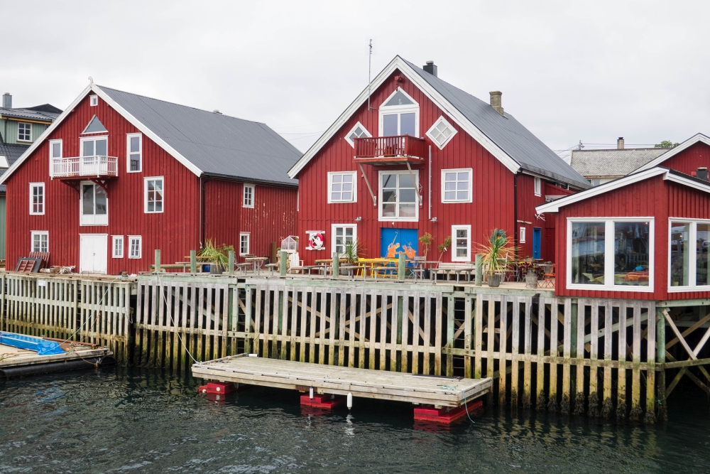 Henningsvær auf den Lofoten in Norwegen