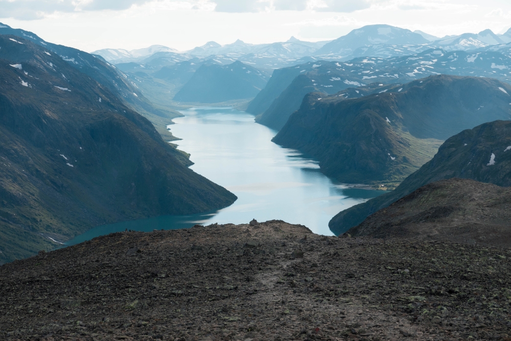 Besseggengrat im Nationalpark Jotunheimen in Norwegen