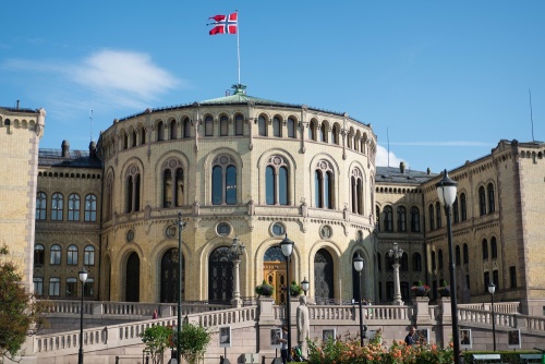 Stortinget in Oslo in Norwegen