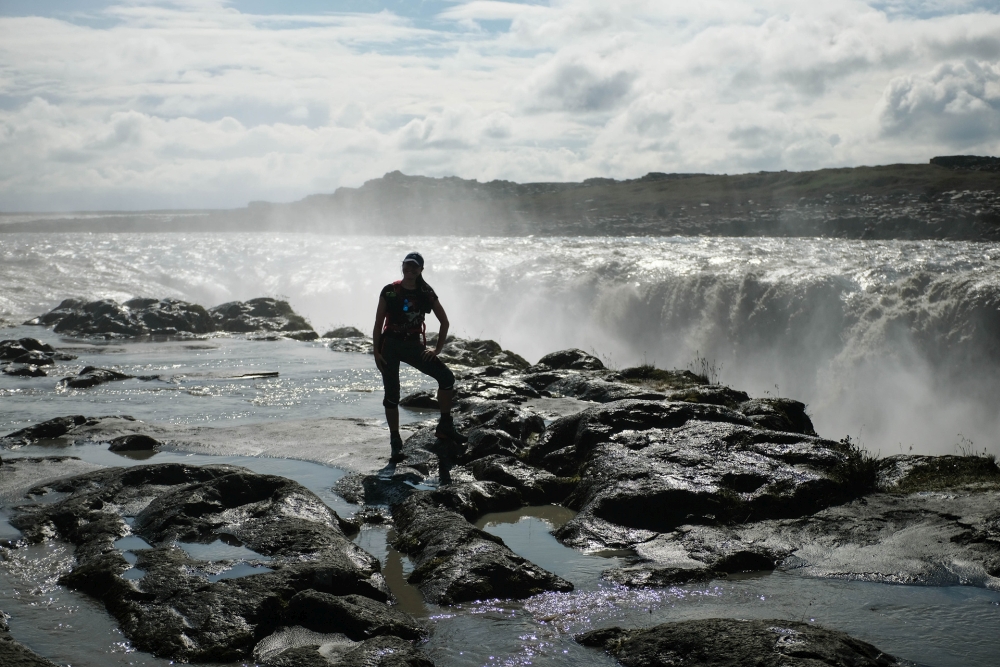 Selfoss in der Jökulsárgljúfur (Nordostisland)