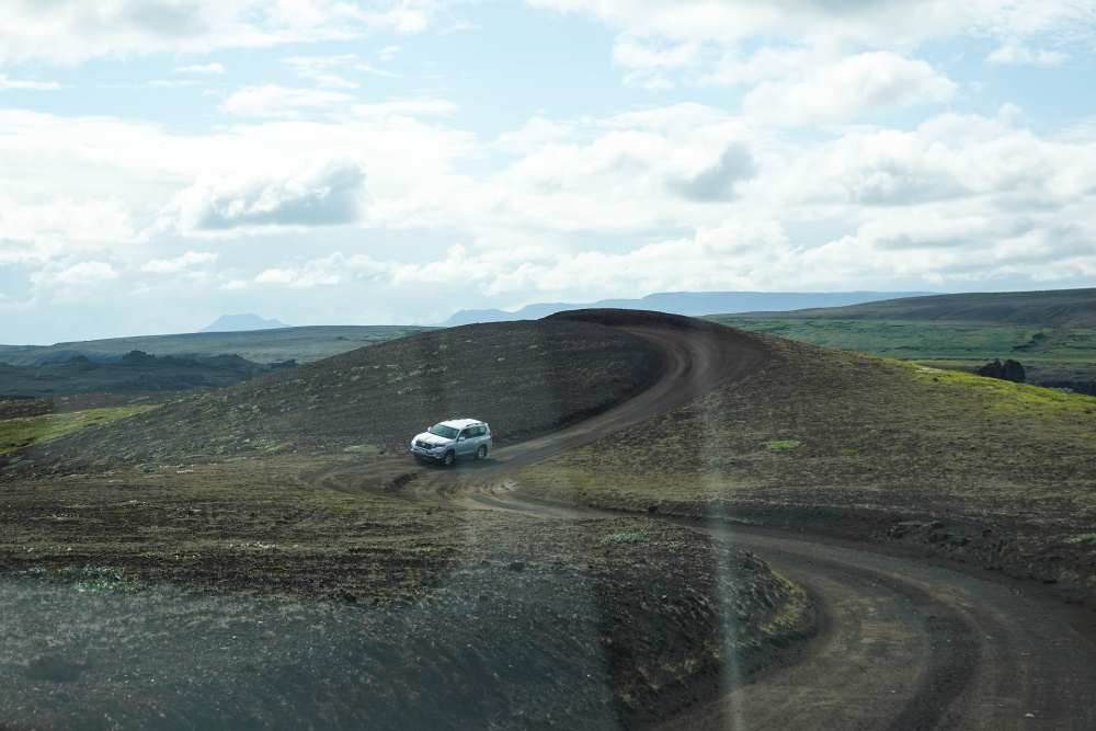 Anfahrtsweg zum Hafragilsfoss in der Jökulsárgljúfur (Nordostisland)