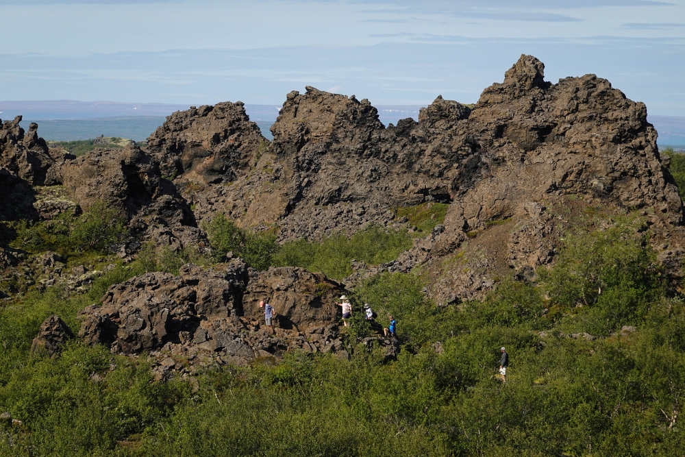 Zur Festung erstarrt - die Dimmuborgir am Mývatn (Nordisland)