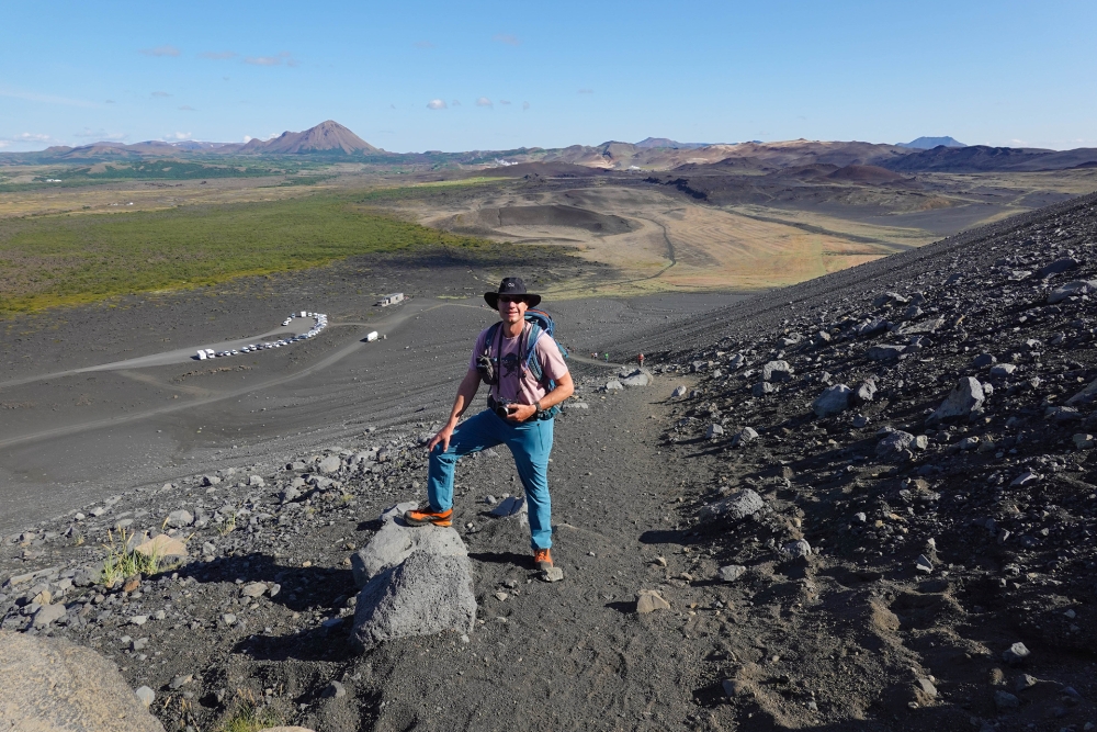 Aufstieg zum Hverfjall am Mývatn (Nordisland)