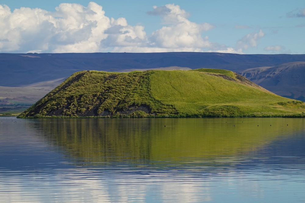 Pseudokrater von Skútustaðir am Mývatn (Nordisland)