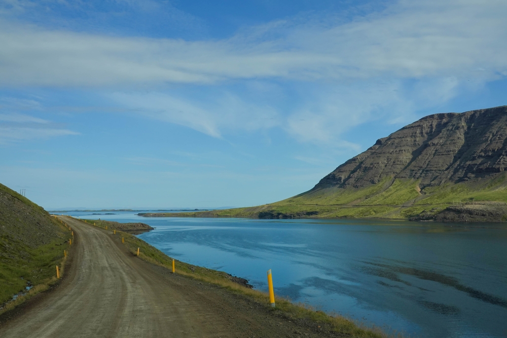 Auf der 54 um den Álftafjörður Richtung Stykkishólmur - Nordküste von Snæfellsnes (Island)