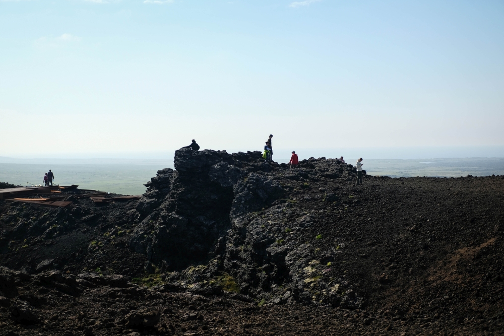 Auf dem Saxhóle-Krater - an der Westküste von Snæfellsnes (Island)