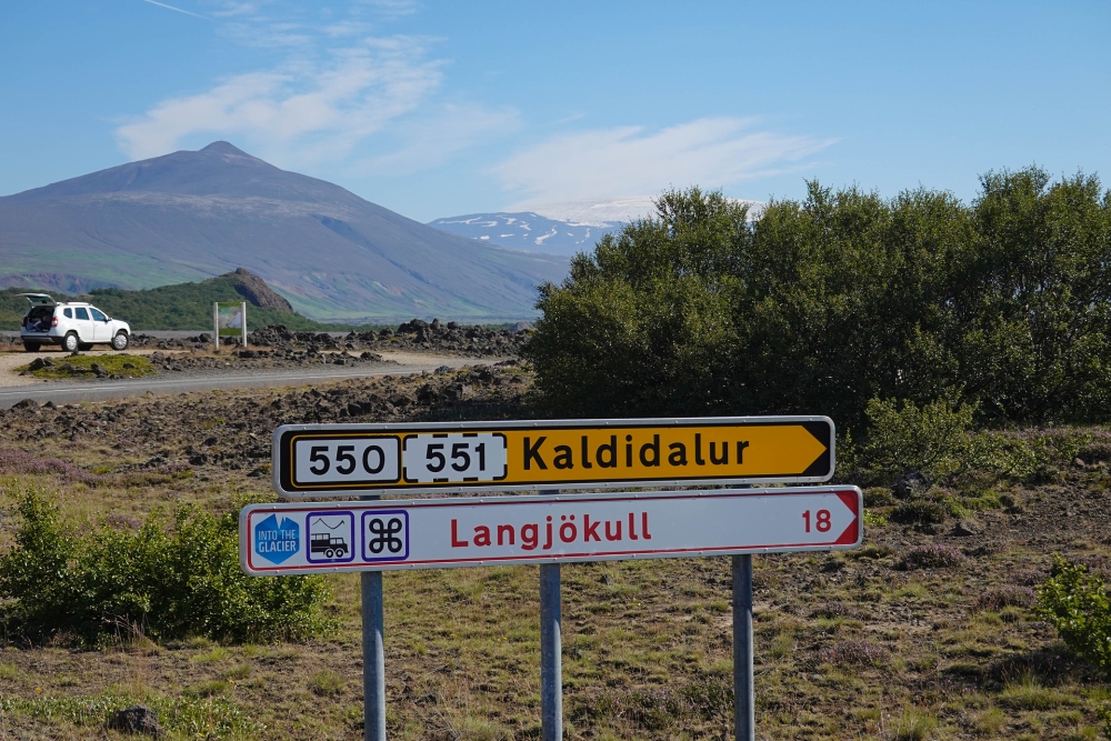Von der "518" auf die "Einsteiger-Hochlandpiste" Kaldidalur (westliches Hochland von Island)