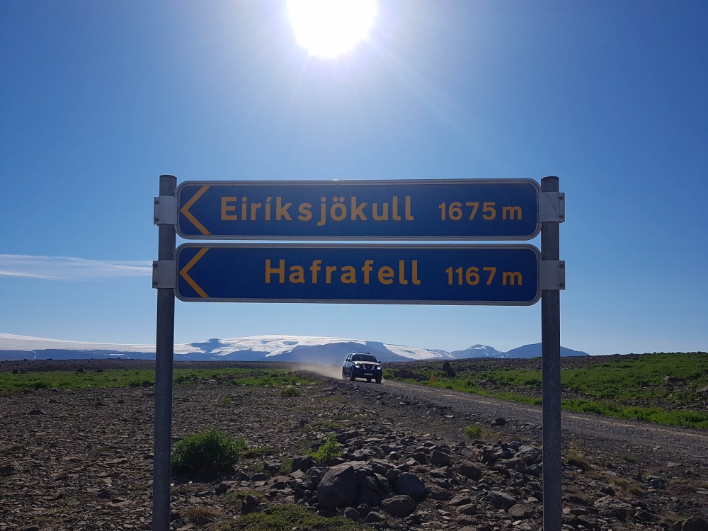 Auf der Kaldidalur den Geitlandsjökull entgegen (westliches Hochland von Island)