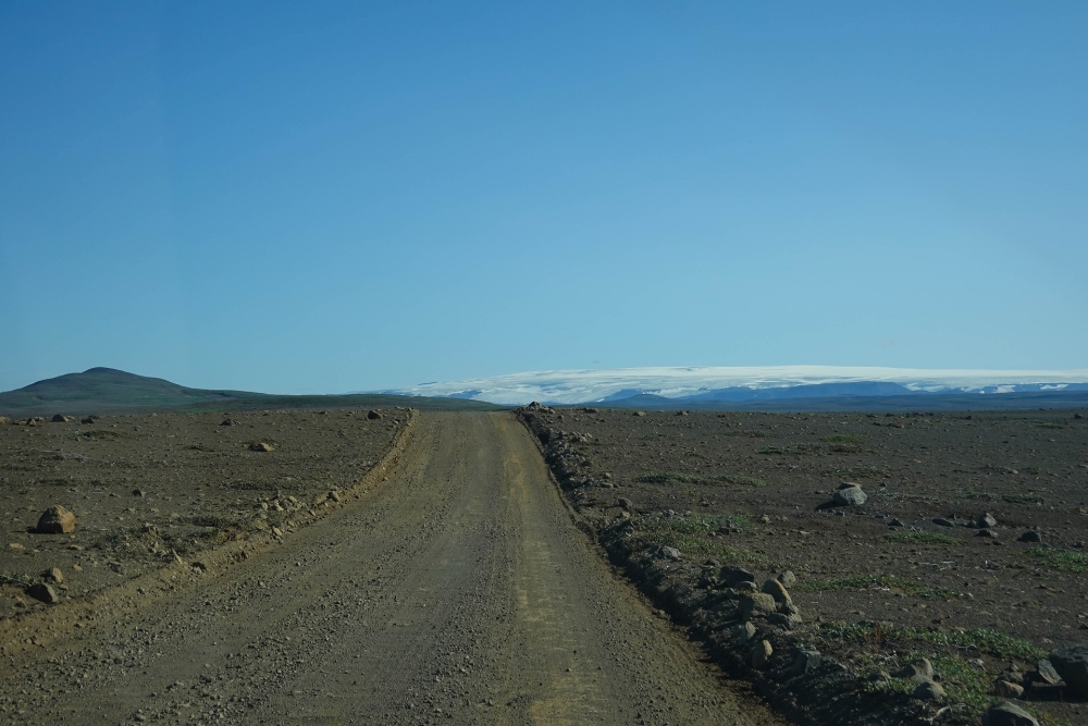 Auf dem Kjalvegur dem Hofsjökull entgegen (Westliches Hochland von Island)
