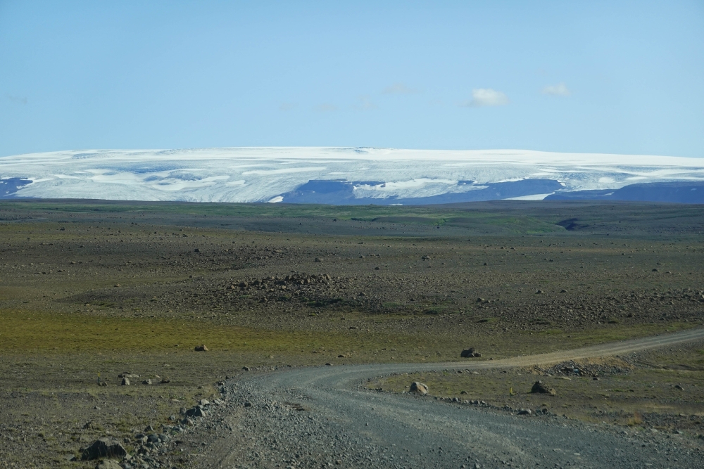 Auf der "F347" mit Blick auf den Hofsjökull Richtung Kerlingarfjöll (Westliches Hochland von Island)