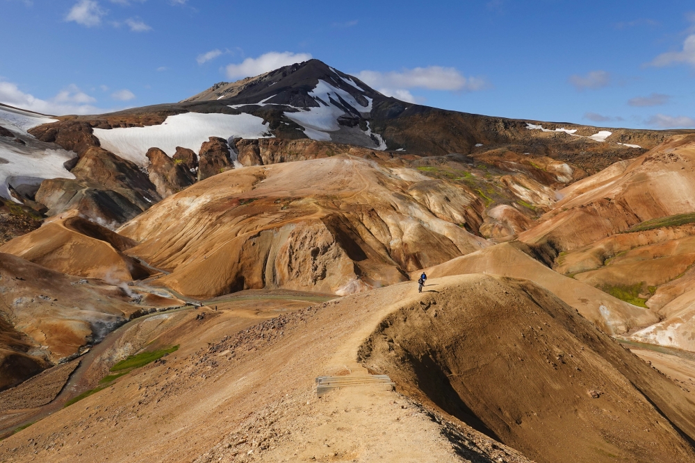 Blick ins Hveradalir am Fuße des Mænir - Kerlingarfjöll (Westliches Hochland von Island)
