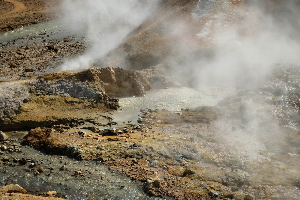 Solfataren und Fumarolen im Hveradalir - Kerlingarfjöll (Westliches Hochland von Island)