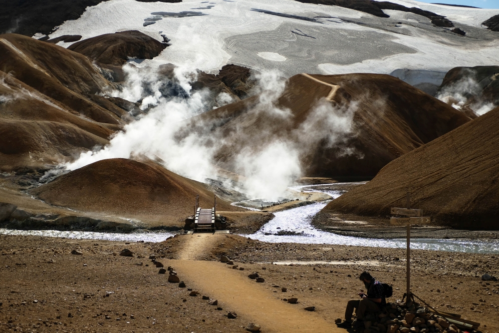 "Das heiße Tal" - Hveradalir - Kerlingarfjöll (Westliches Hochland von Island)