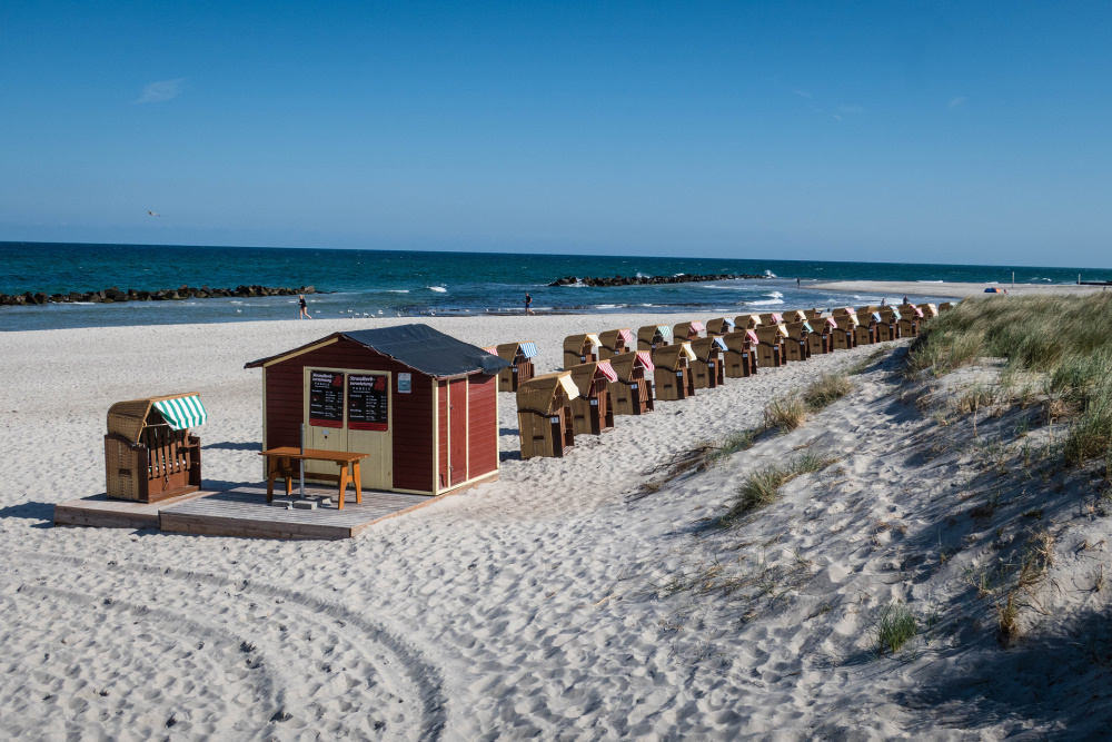Strandabschnitt an der Ostsee in Wustrow