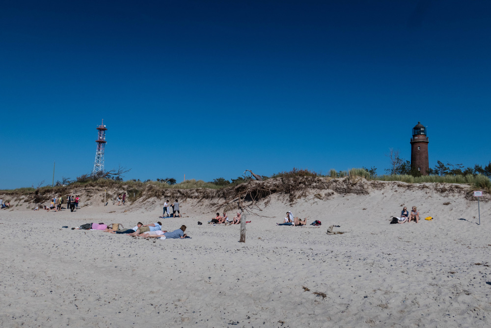 Darßer Weststrand nahe dem Leuchtfeuer