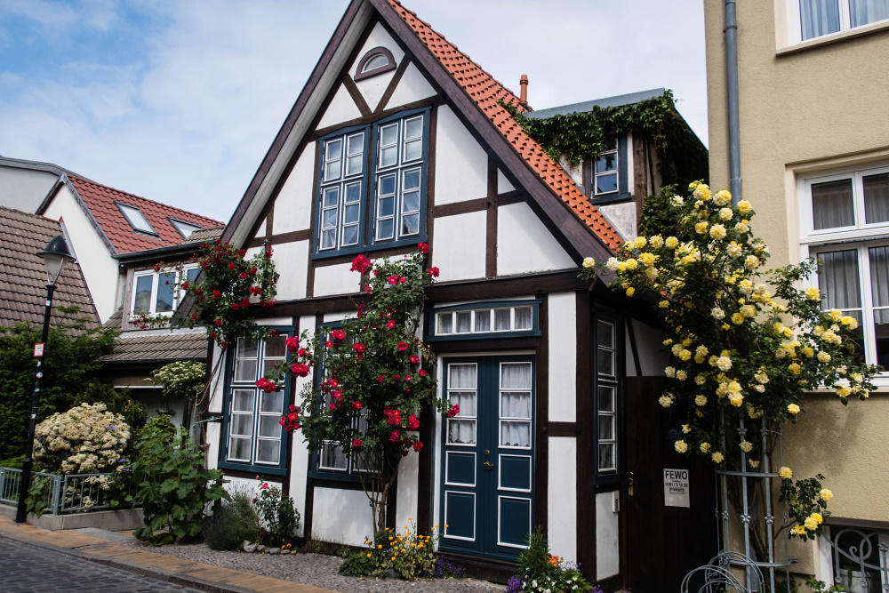Kapitänshaus auf der Alexandrinenstraße in Warnemünde