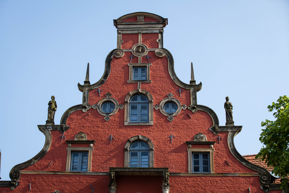 Giebel des Schabbellhauses in Wismar